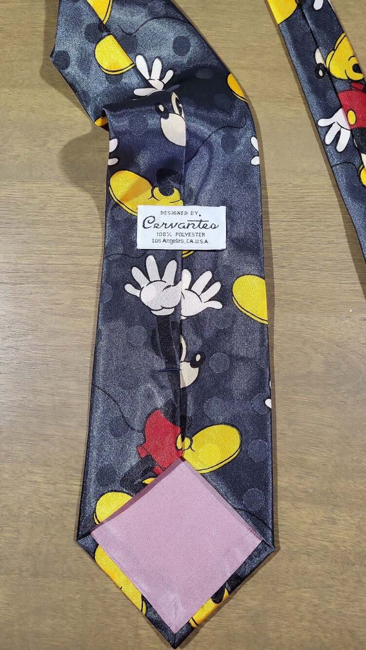 Disney Mickey Mouse All Over Print Vintage Necktie by Cervantes - Picture 3 of 4